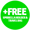 Free CUBE Umbrella Holder + Trave Bag