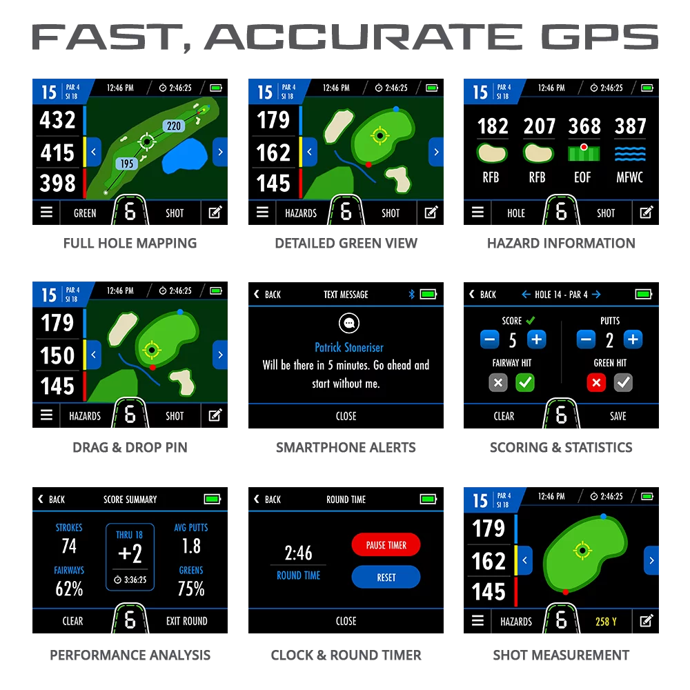 Specification for Motocaddy M7 GPS Remote Electric Golf Trolley - Ultra Lithium