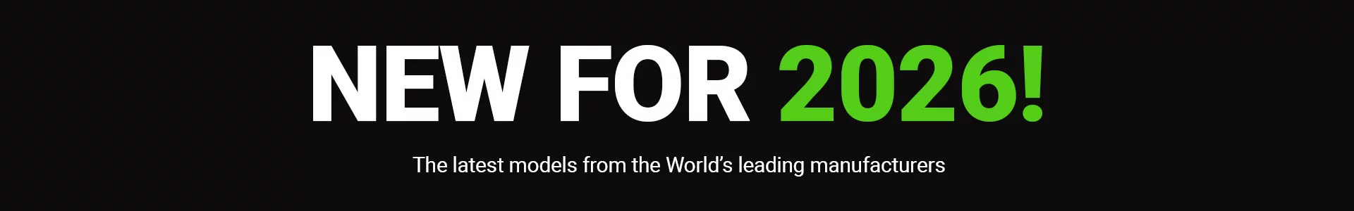 New For 2026 Banner