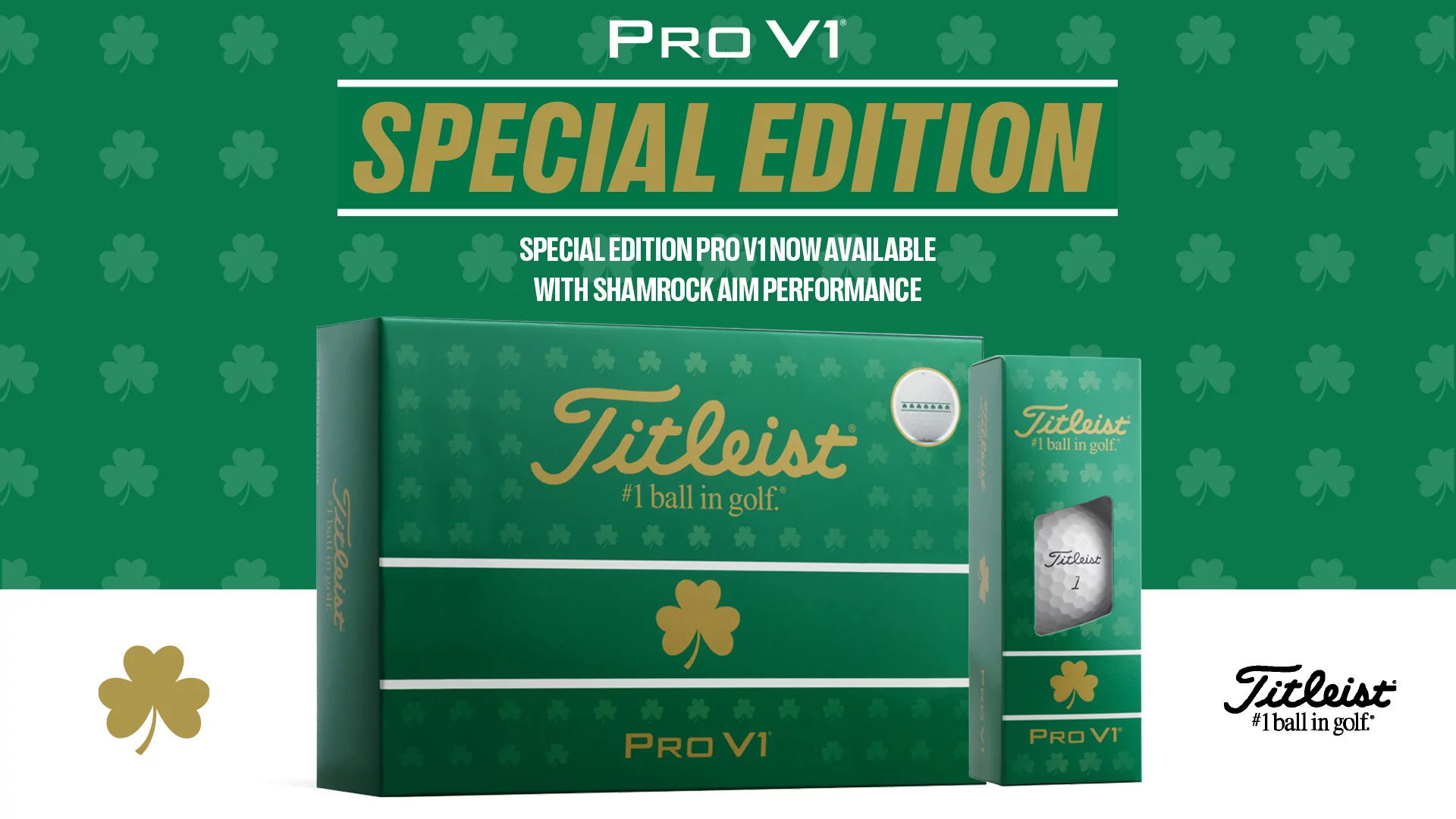 Pro V1 Shamrock Banner