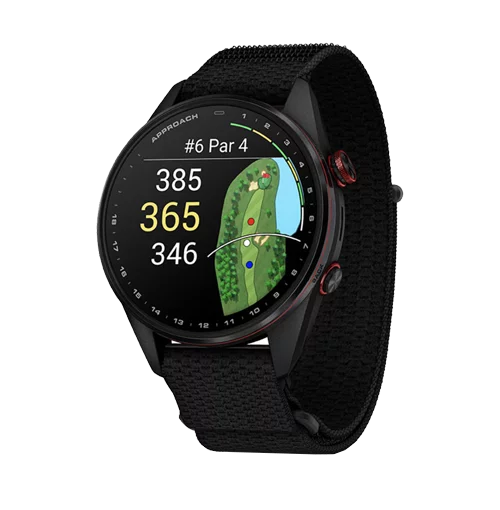 Garmin Approach S72 47mm GPS Golf Smartwatch - Carbon Gray and Red