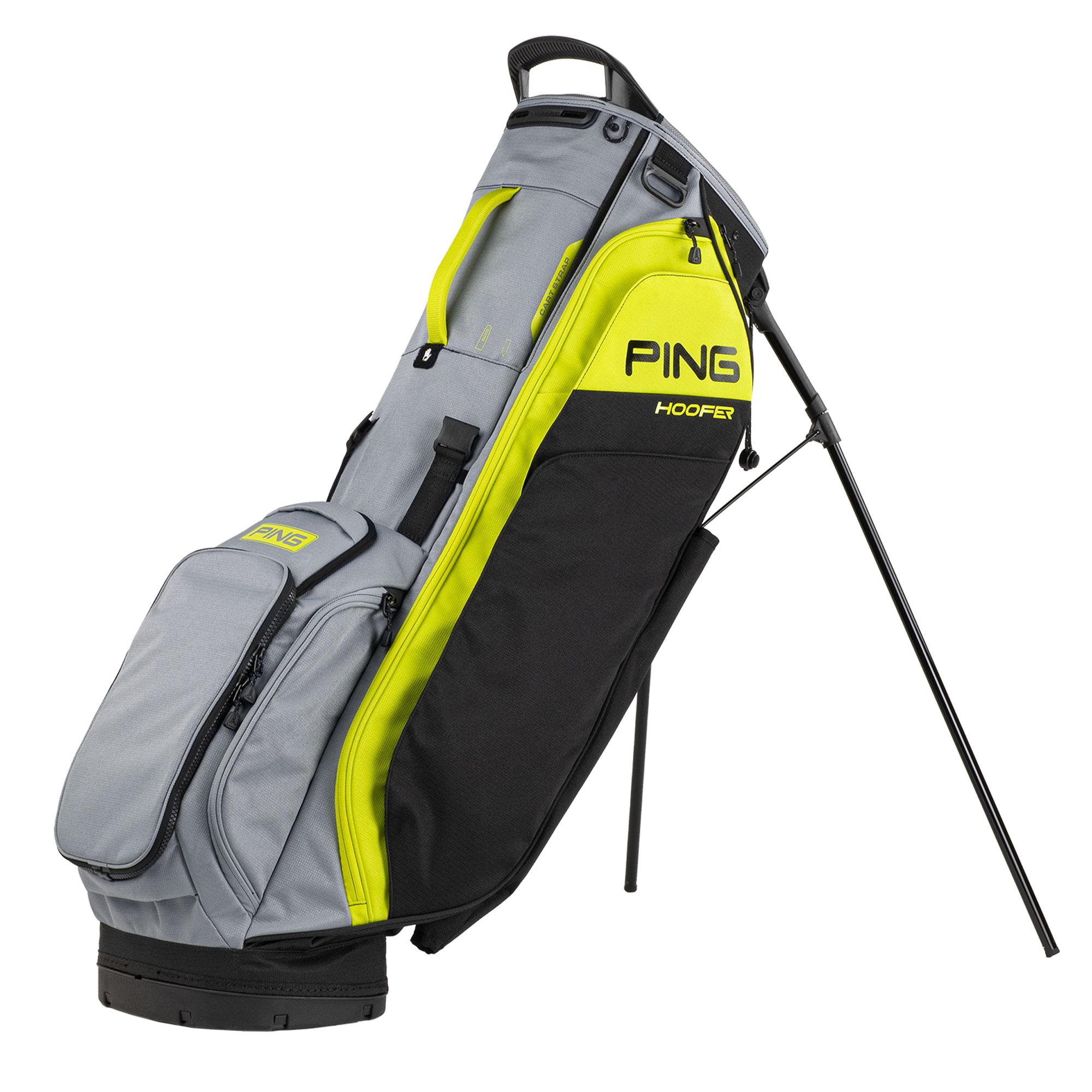 Ping Hoofer 231 Golf Stand Bag Black Iron Neon Yellow Click Golf