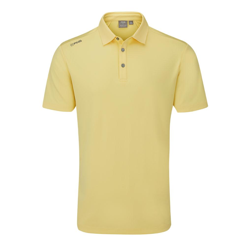 Ping Lindum Golf Polo Shirt Lemon Click Golf