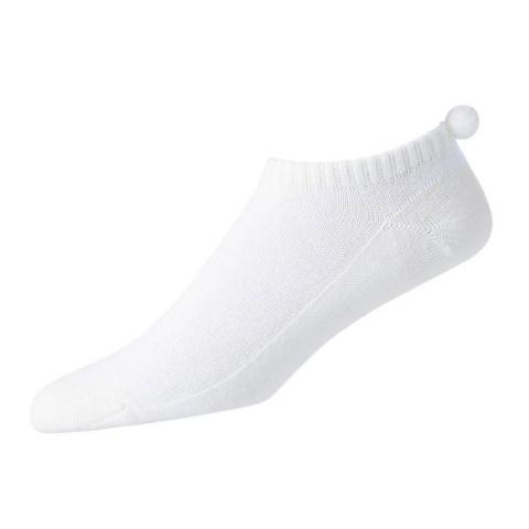 FootJoy Ladies ProDry Lightweight Pom Pom Golf Socks - White - main image