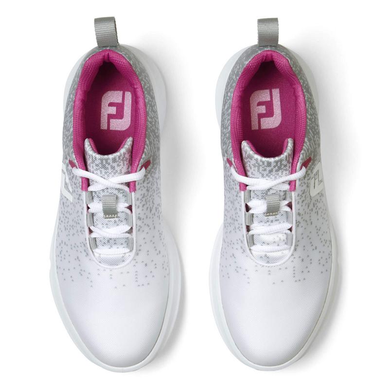 FootJoy FJ Leisure Ladies Golf Shoes - Silver/White/Fuschia - main image