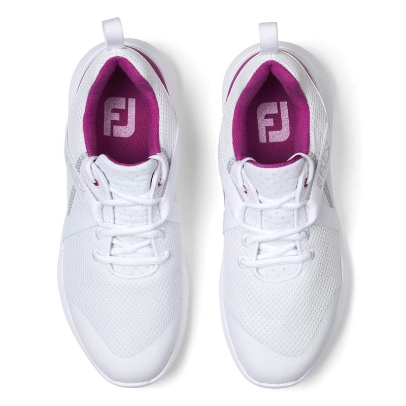 FootJoy FJ Flex Ladies Golf Shoes - White/Fuschia - main image