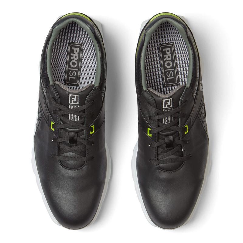 FootJoy Mens Pro SL Golf Shoes - Black/Lime - main image