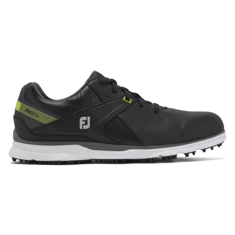 FootJoy Mens Pro SL Golf Shoes - Black/Lime - main image