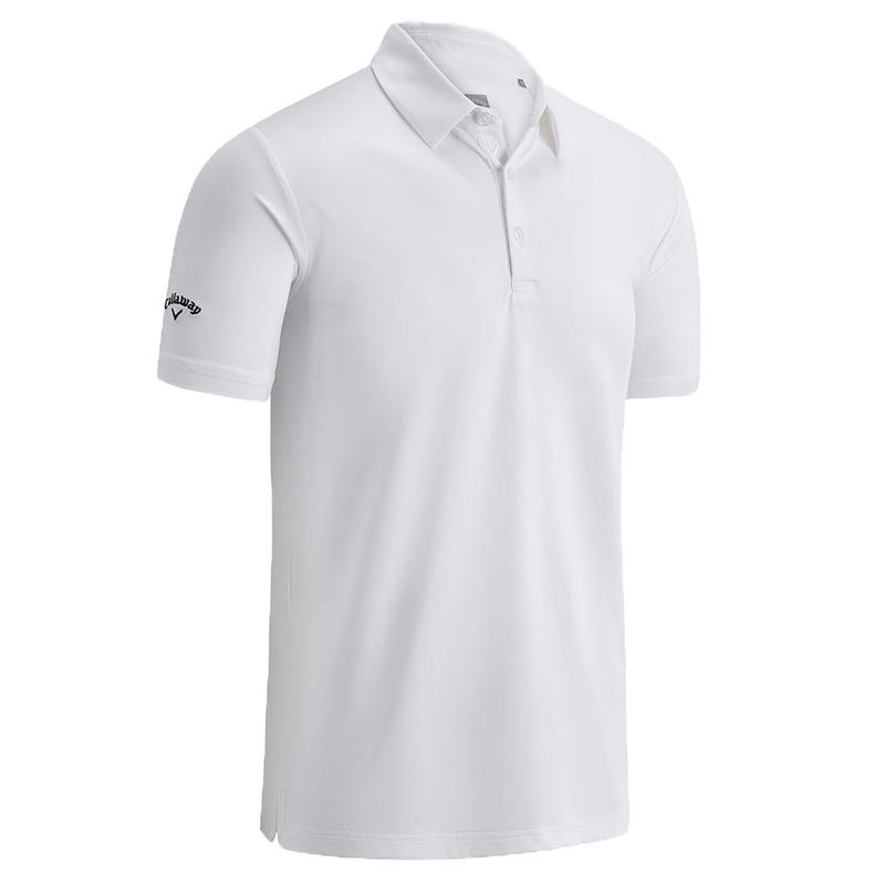 Callaway SS Solid Swing Tech Golf Polo Shirt -Bright White - main image