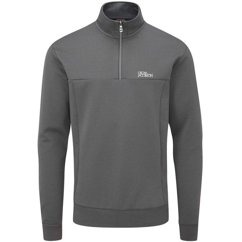 Oscar Jacobson Hawkes Tour Golf Sweater - Charcoal - main image