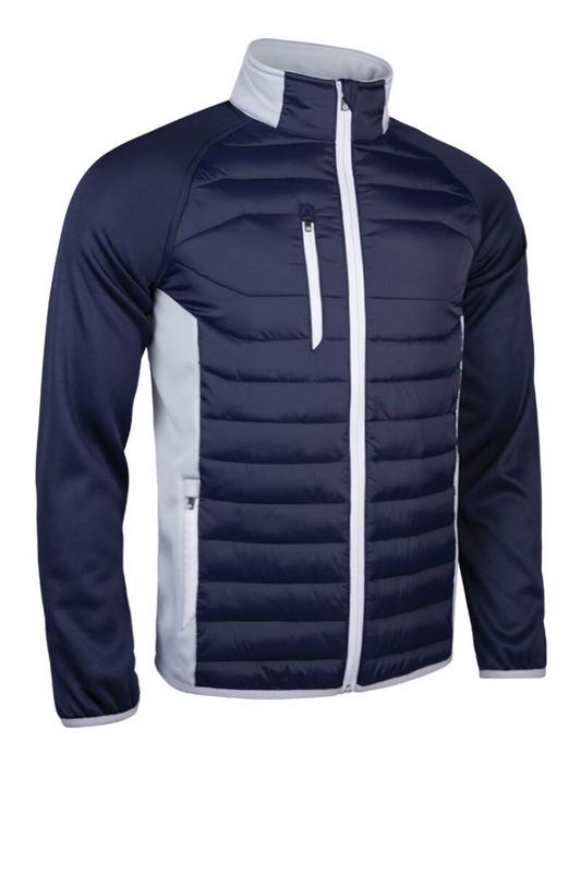 Sunderland Zermatt Padded Golf Jacket - Navy/Silver/White - main image