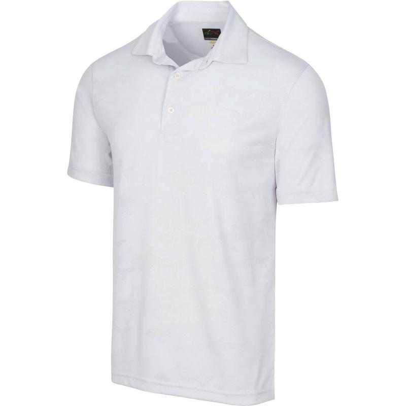 Greg Norman Shark Jacquard Golf Shirt - Shark Grey - main image