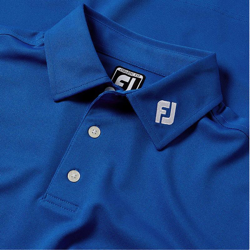 FootJoy Pique Solid Athletic Fit Golf Polo - Royal Blue - main image