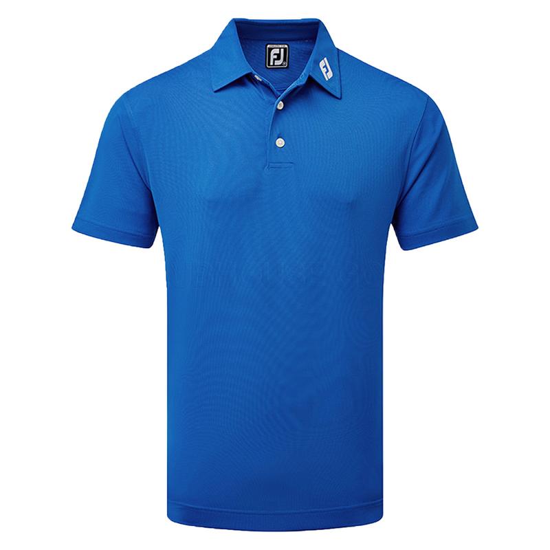 FootJoy Pique Solid Athletic Fit Golf Polo - Royal Blue - main image
