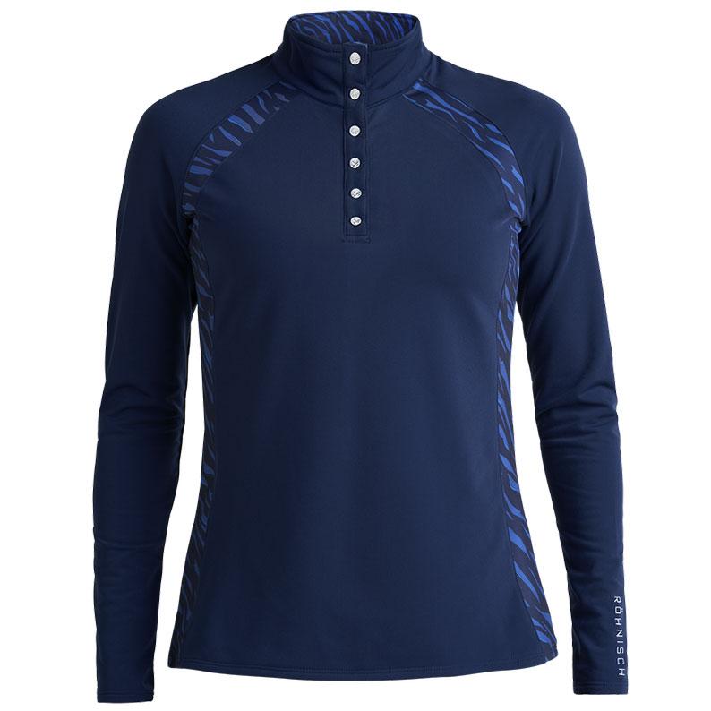 Rohnisch Womens Alex Golf Top - Navy Zebra - main image