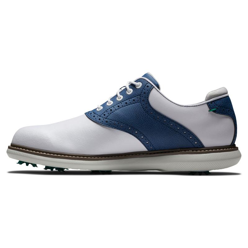 FootJoy Traditions Golf Shoes 2021 - White/Navy - main image