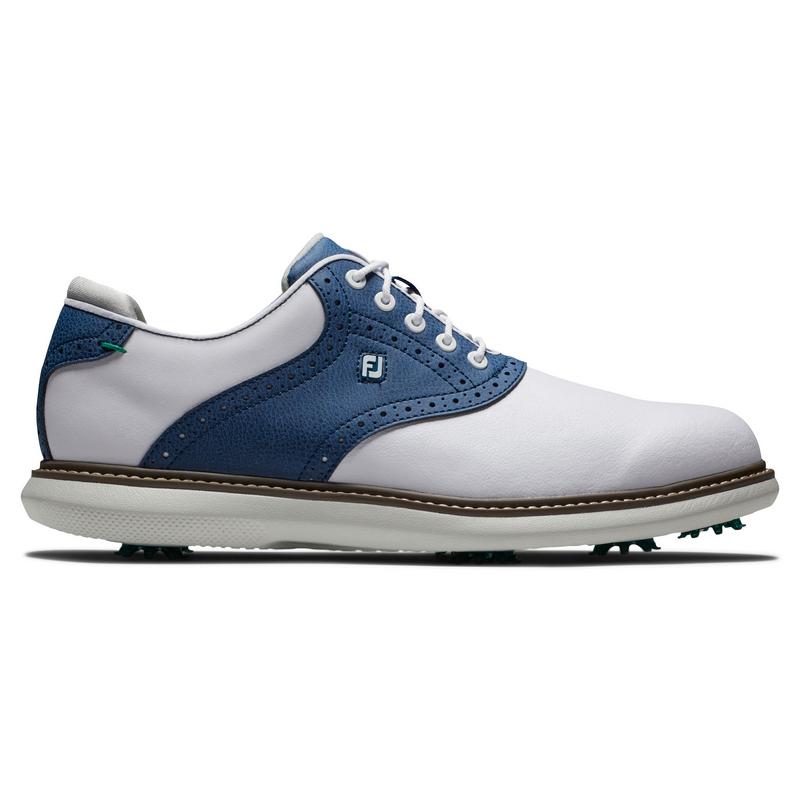 FootJoy Traditions Golf Shoes 2021 - White/Navy - main image