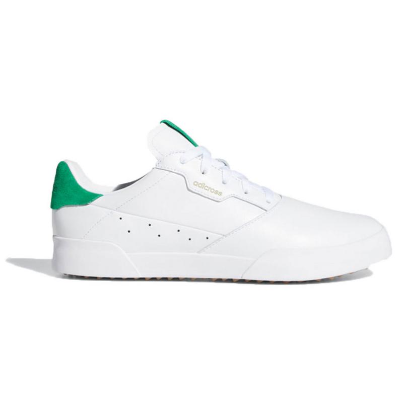adidas Adicross Retro Golf Shoes - White/Green - main image