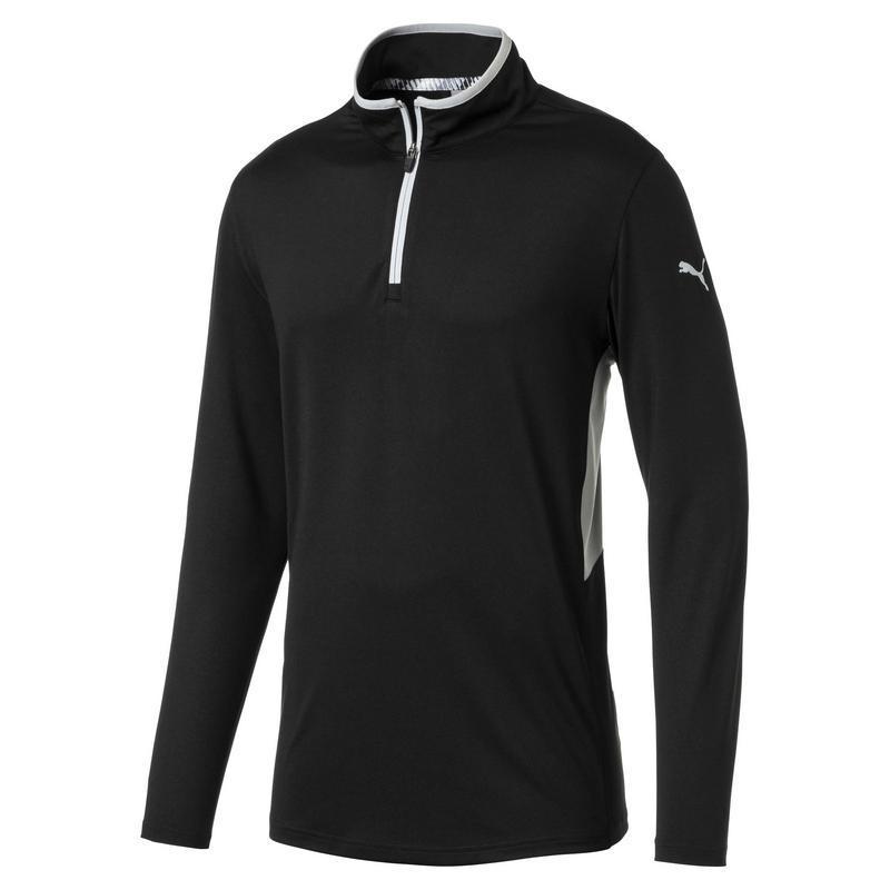 Puma Rotation Quarter Zip Golf Jumper Black