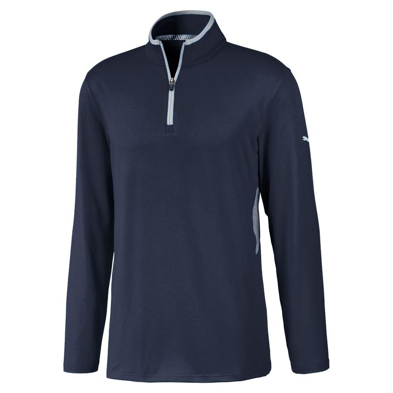 Puma Rotation Quarter Zip Golf Jumper Navy