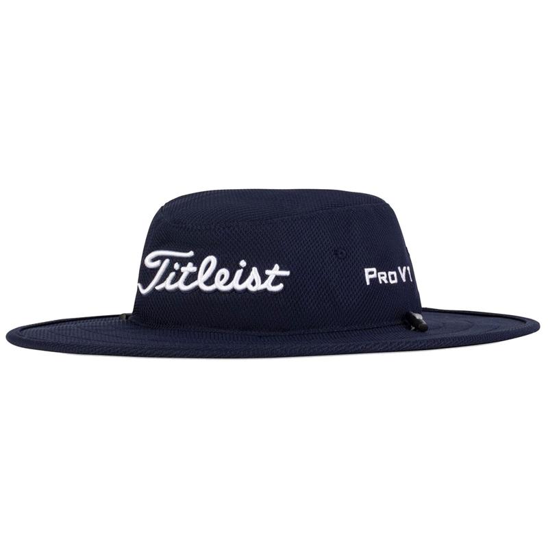 Titleist Tour Aussie Stretch UV Wide Brim Golf Hat - Navy