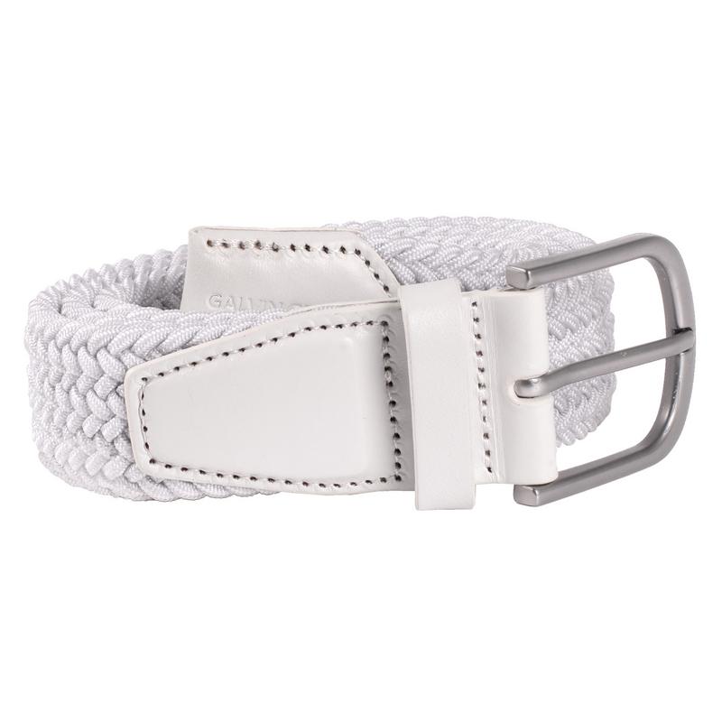 Galvin Green Wave Braided Golf Belt - White - main image