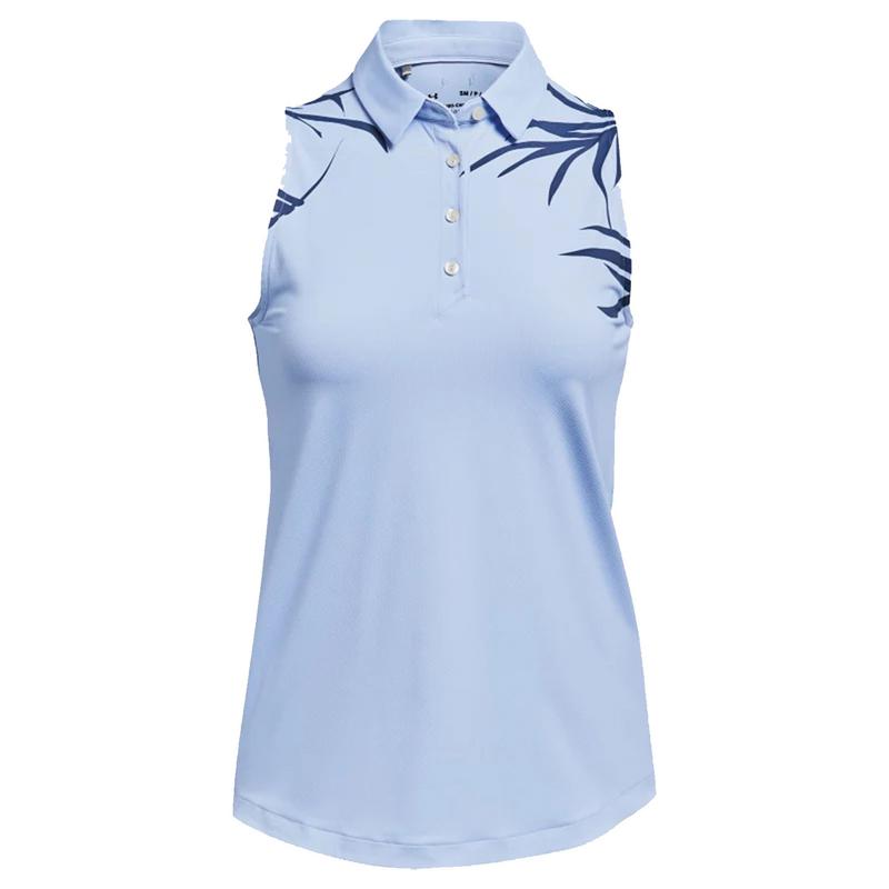 Under Armour Womens Iso-Chill Sleeveless Golf Polo - Blue - main image