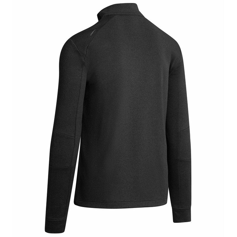 Callaway Waffle Zip Golf Sweater - Black