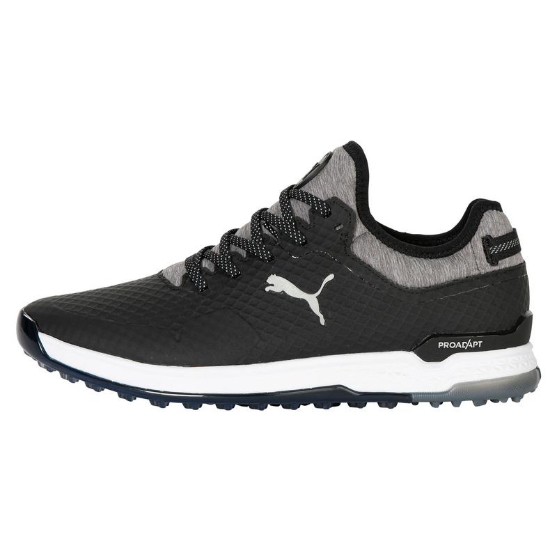 Puma Proadapt Alphacat Spikeless Golf Shoes - Black/Silver/Quiet Shade - main image