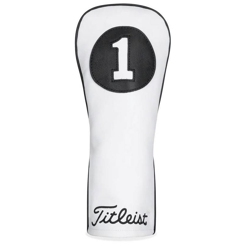 Titleist White/Black Leather Driver Headcover - main image