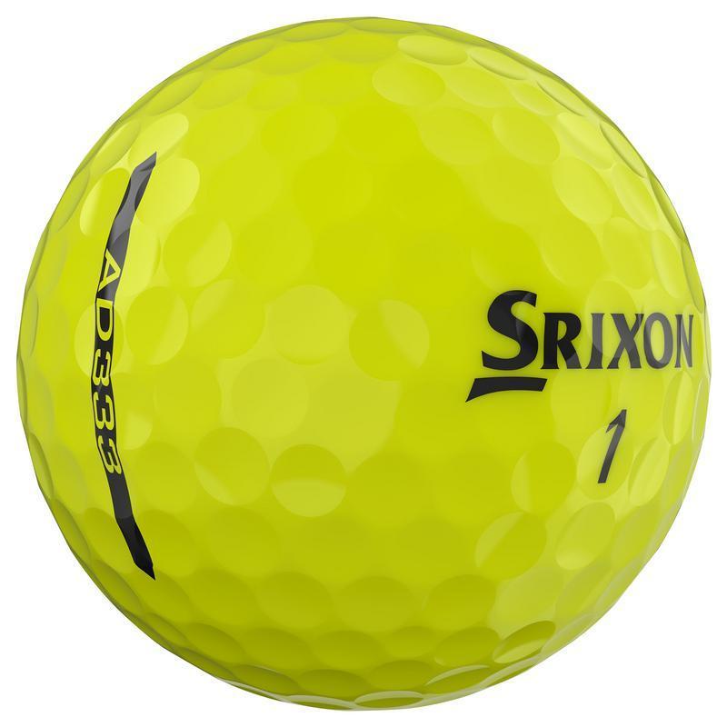 Srixon 10th Generation AD333 Golf Balls - Yellow