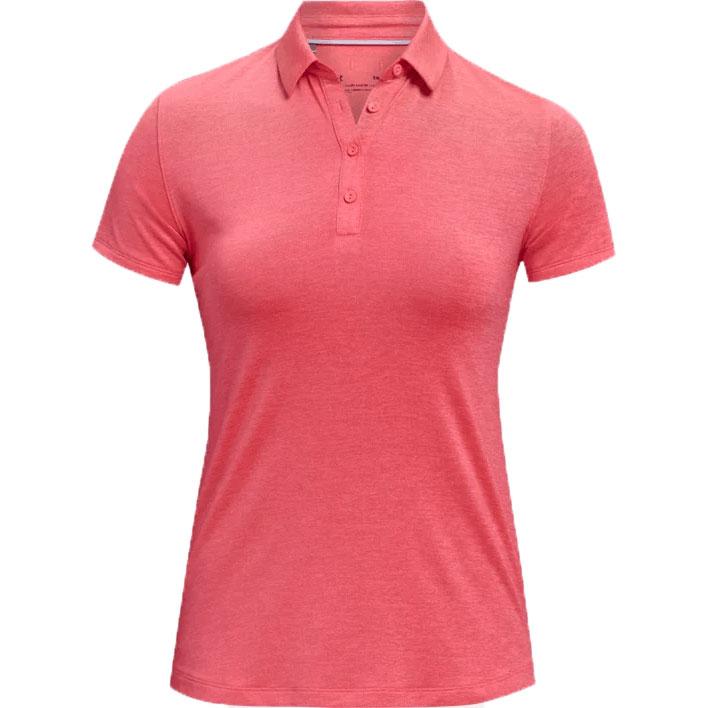 Under Armour Womens Zinger Short Sleeve Golf Polo Shirt - Pink - main image