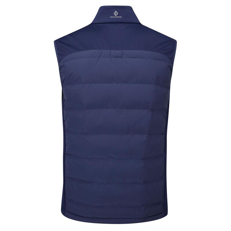 Oscar Jacobson Randal Full Zip Padded Golf Gilet - Navy - main image