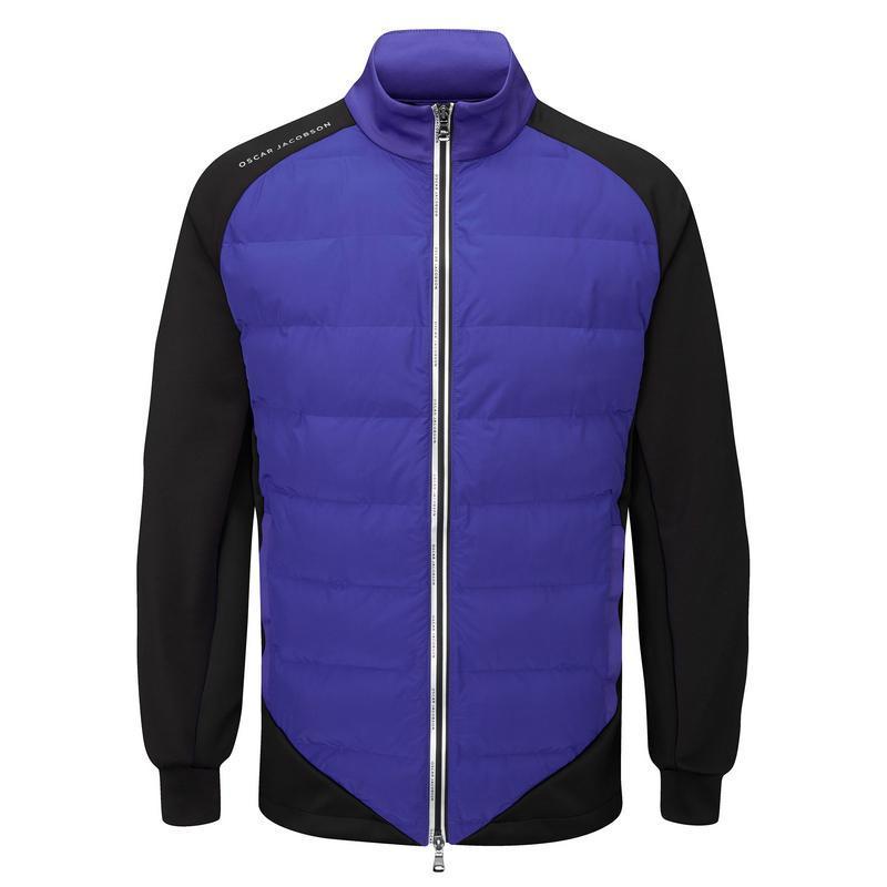 Oscar Jacobson Radstock Full Zip Padded Golf Jacket - Blue - main image