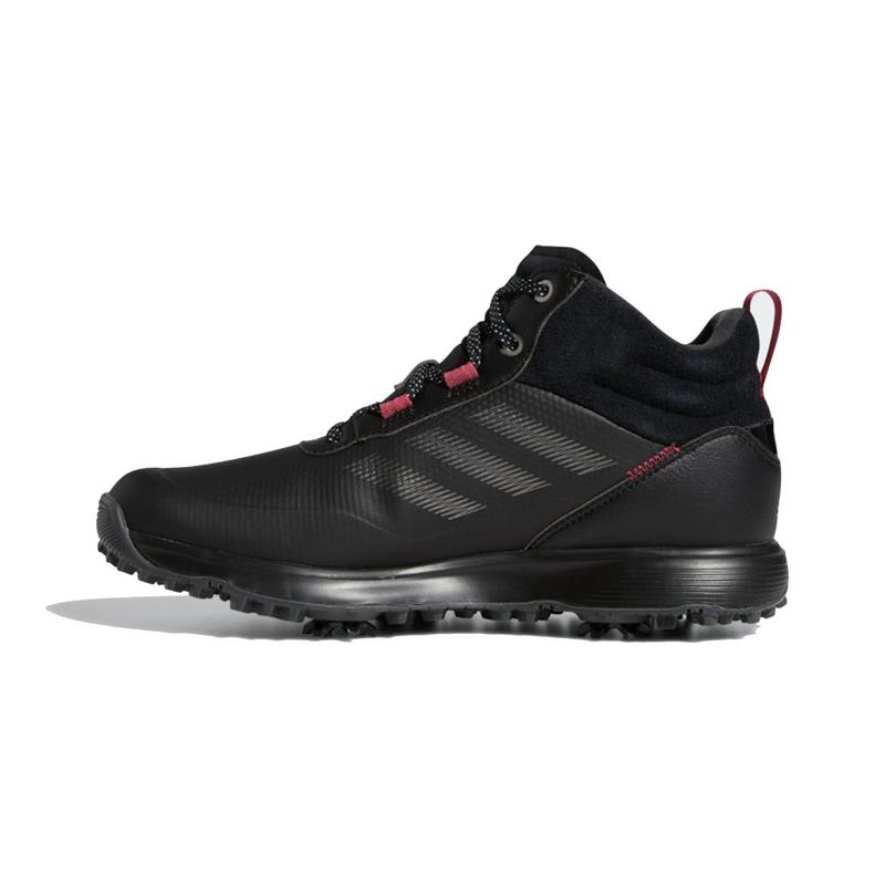 adidas Ladies S2G Mid Cut Golf Boots - Black/Grey/Pink - main image