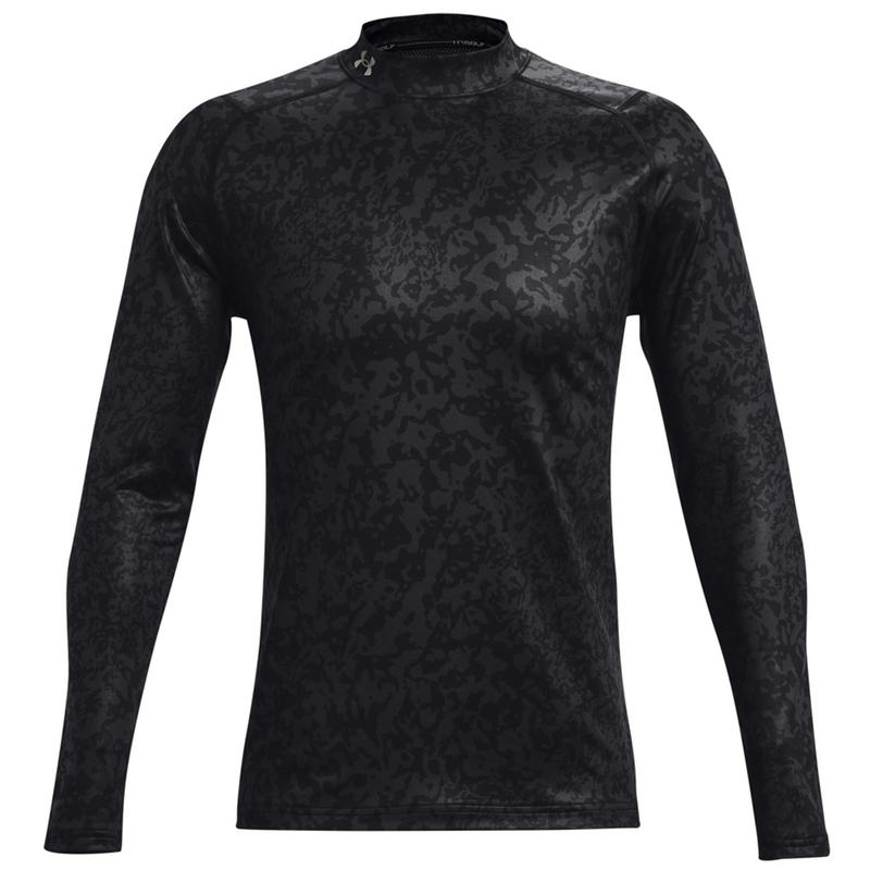 Under Armour ColdGear Infrared Long Sleeve Golf Mock Base Layer - Black - main image