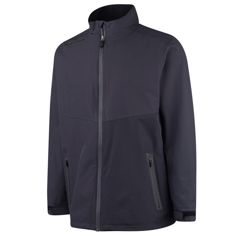 Island Green Waterproof Stretch Golf Jacket - Charcoal/Black - main image