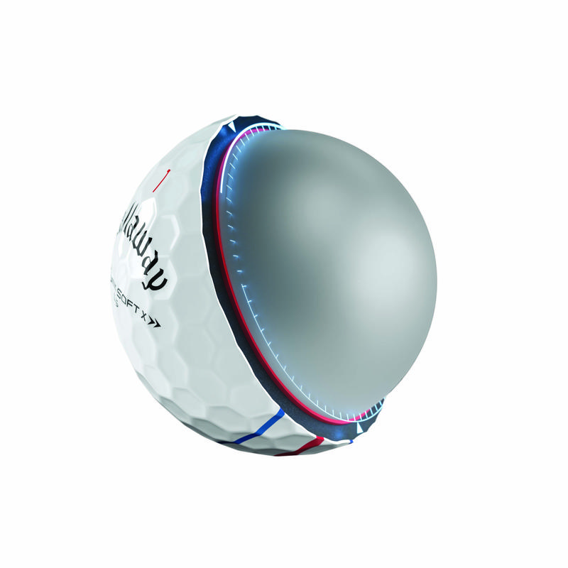 Callaway Chrome Soft X LS Triple Track Golf Balls - White