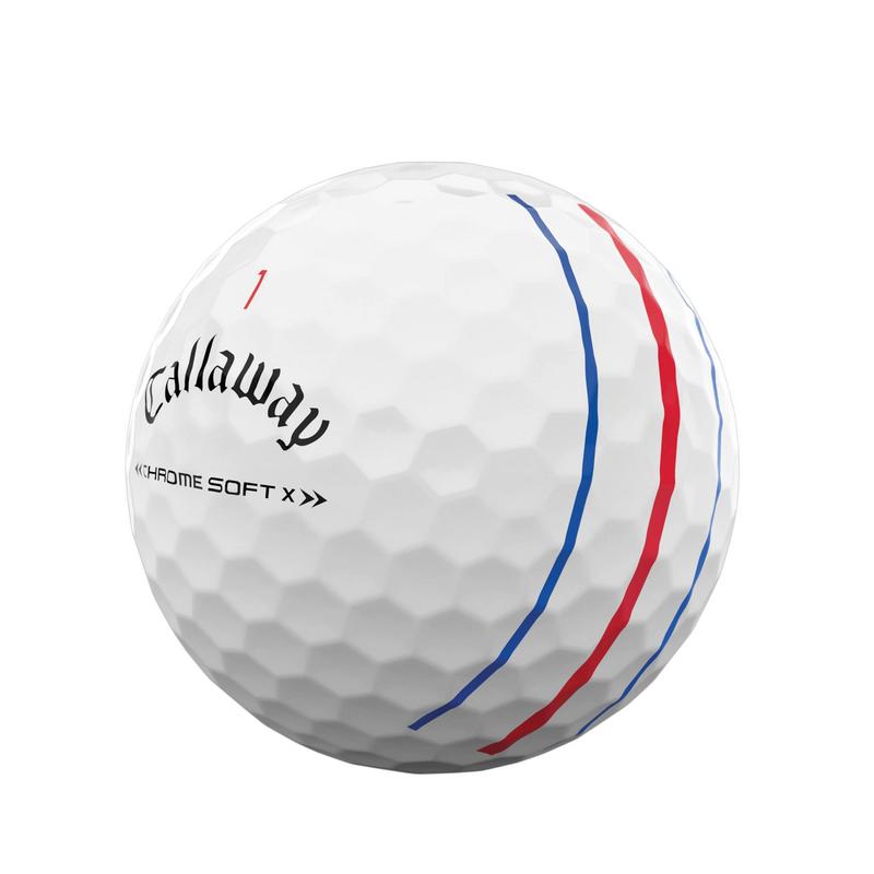 Chrome Soft X Triple Track Golf Balls - White