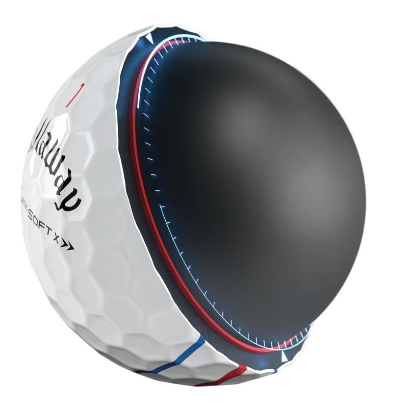 Chrome Soft X Triple Track Golf Balls - White - main image