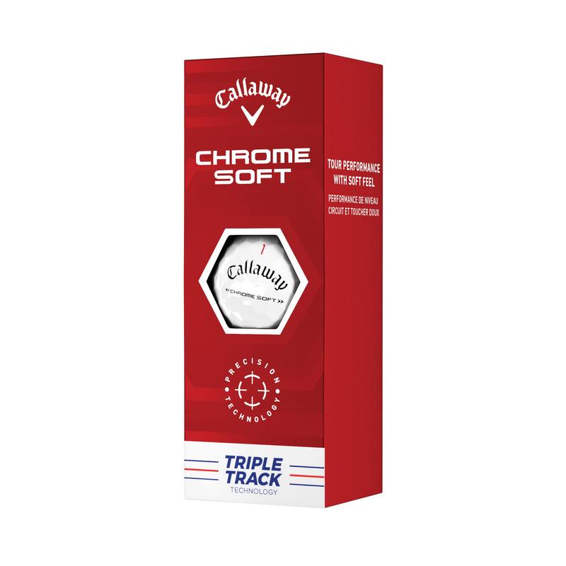Callaway Chrome Soft Triple Track Golf Balls - White