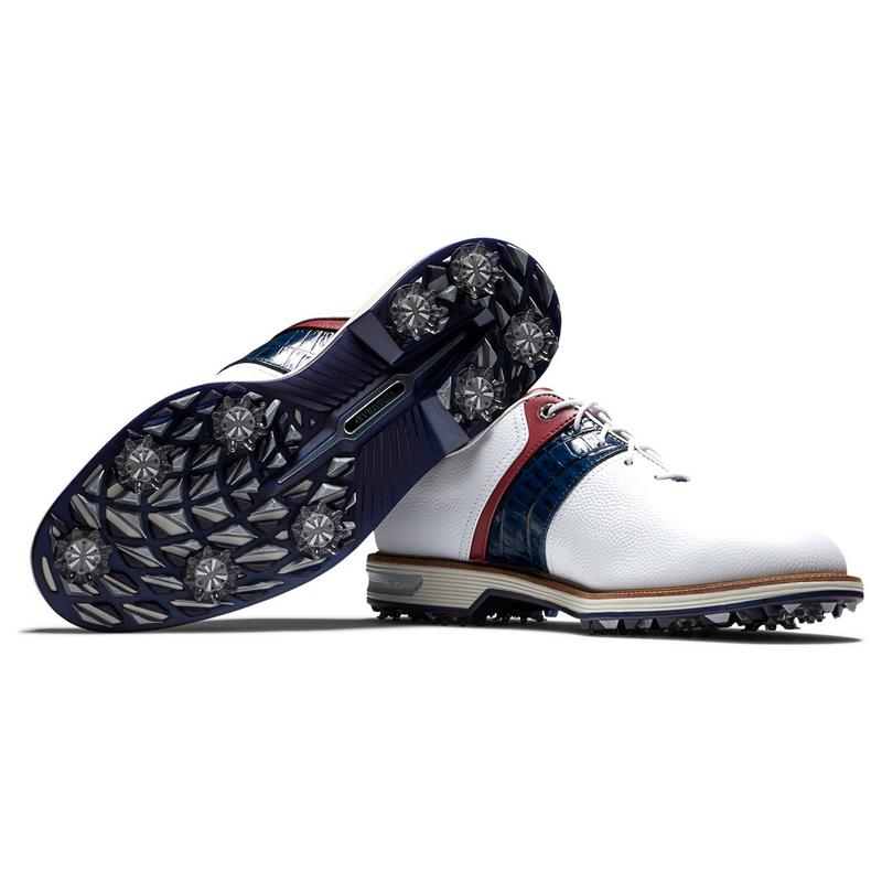 FootJoy Premiere Series Packard Golf Shoe - White/Navy/Red - main image
