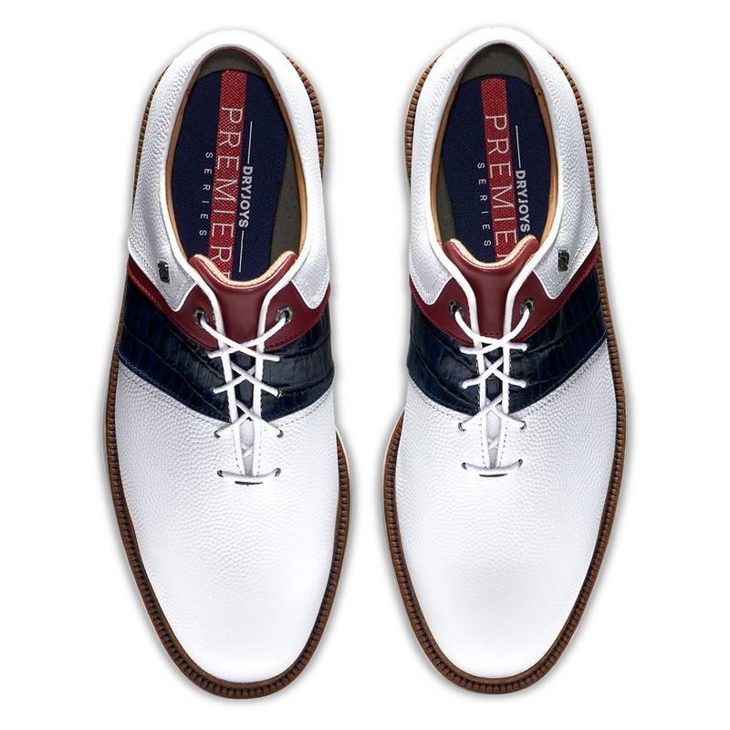 FootJoy Premiere Series Packard Golf Shoe - White/Navy/Red - main image