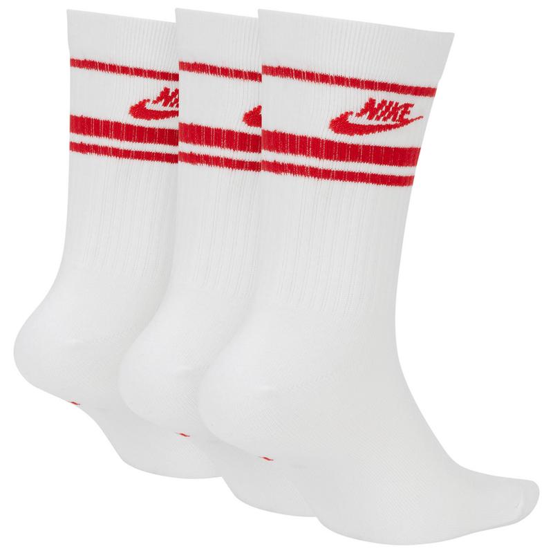 Nike Sportswear Essential Golf Socks - White/Red