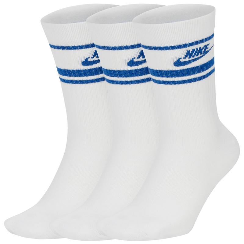 Nike Sportswear Essential Golf Socks - White/Royal Blue