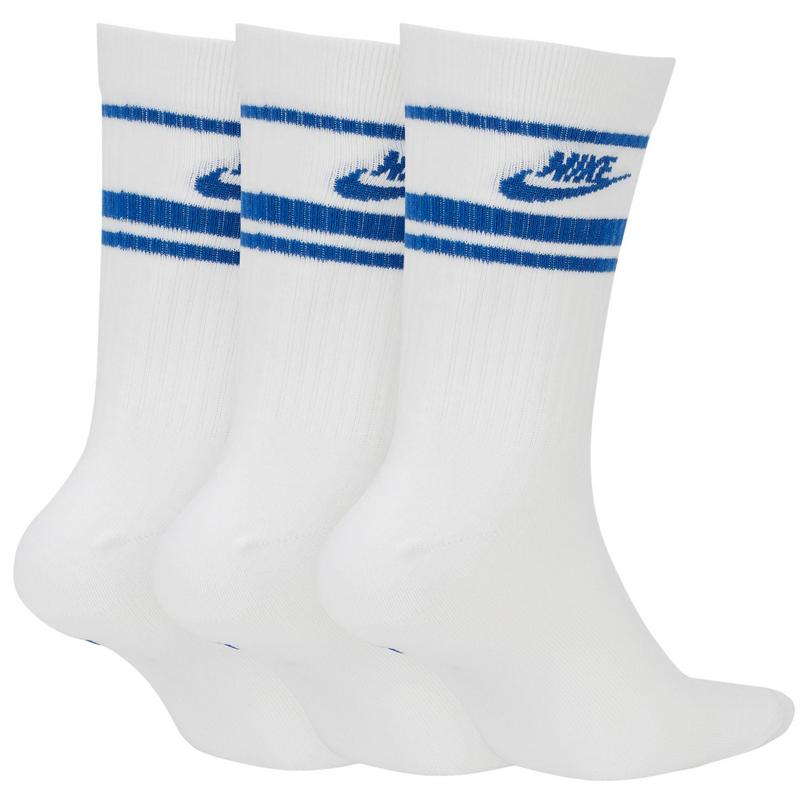 Nike Sportswear Essential Golf Socks - White/Royal Blue