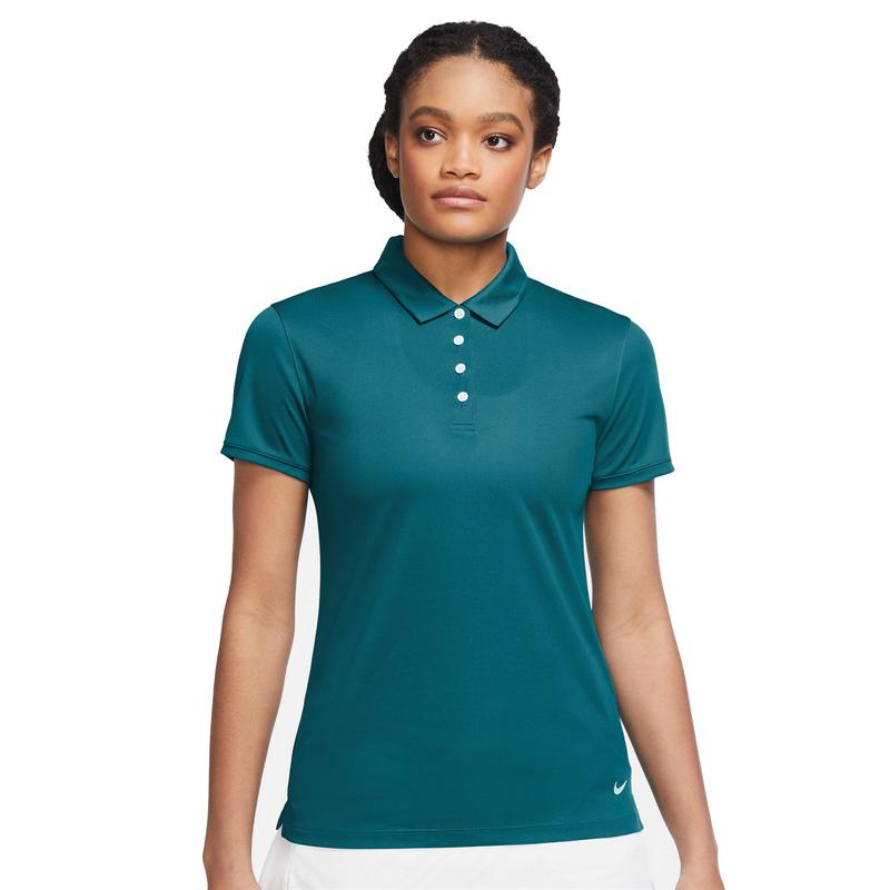 træthed slot Klassifikation Nike Dri-Fit Victory Solid Womens Golf Polo Shirt - Bright Spruce/White