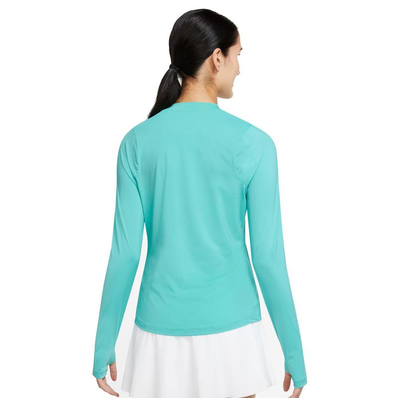 Nike Dri-Fit Victory UV Womens Golf Top - Washed Teal/Marina - main image