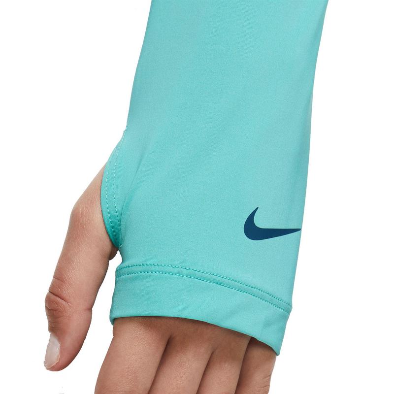 Nike Dri-Fit Victory UV Womens Golf Top - Washed Teal/Marina - main image