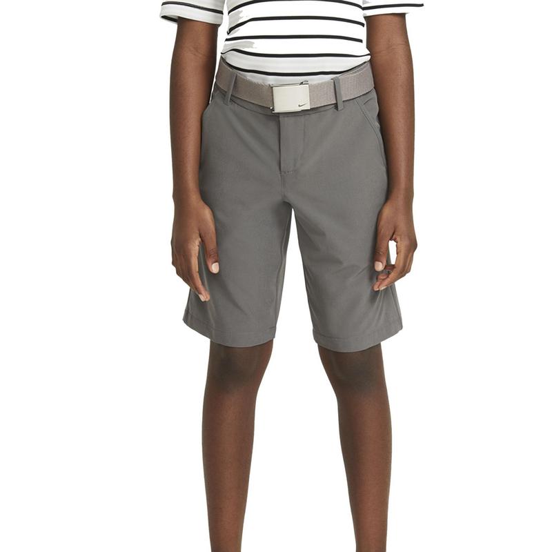 Nike Boys Dri Fit Hybrid Golf Shorts Dark Grey Black Click Golf